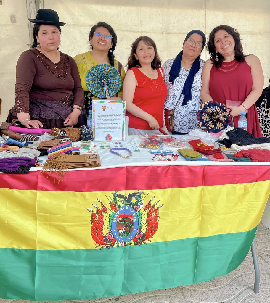 Foto: Delegación de Bolivia: Estela Poma, Isabel Frontanilla, Tania Lecoña y Monica Gutierrez (de izquierda a derecha)